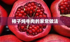 柿子炖牛肉的家常做法