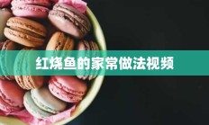 红烧鱼的家常做法视频