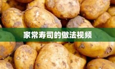 家常寿司的做法视频