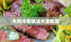 牛肉冷面做法大全家常