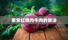 家常红烧肉牛肉的做法