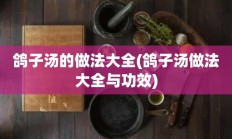 鸽子汤的做法大全(鸽子汤做法大全与功效)