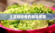 土豆烧排骨的做法家常