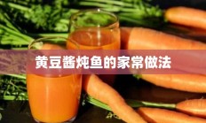 黄豆酱炖鱼的家常做法