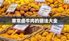 家常卤牛肉的做法大全