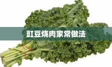 豇豆烧肉家常做法