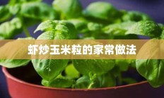 虾炒玉米粒的家常做法