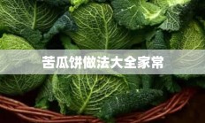 苦瓜饼做法大全家常