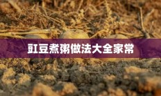 豇豆煮粥做法大全家常