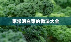 家常泡白菜的做法大全