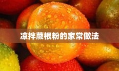 凉拌蕨根粉的家常做法