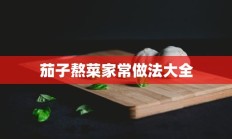 茄子熬菜家常做法大全