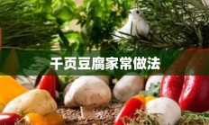 千页豆腐家常做法