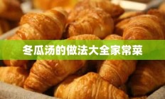 冬瓜汤的做法大全家常菜