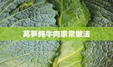 莴笋炖牛肉家常做法