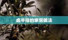 卤牛排的家常做法