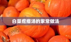 白菜疙瘩汤的家常做法