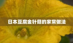 日本豆腐金针菇的家常做法