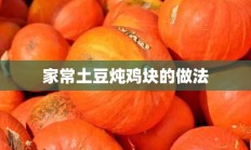 家常土豆炖鸡块的做法