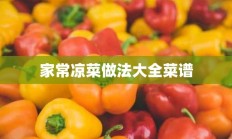 家常凉菜做法大全菜谱