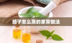 茄子怎么蒸的家常做法