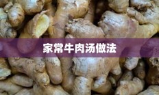 家常牛肉汤做法