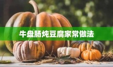 牛盘肠炖豆腐家常做法