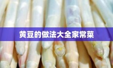 黄豆的做法大全家常菜