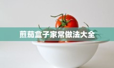 煎茄盒子家常做法大全