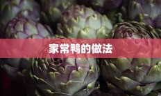 家常鸭的做法