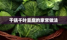 干锅千叶豆腐的家常做法