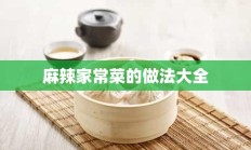 麻辣家常菜的做法大全