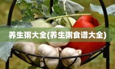 养生粥大全(养生粥食谱大全)