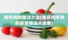 炖牛肉的做法大全(重庆炖牛肉的家常做法大全集)