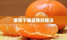 家常干煸豆角的做法