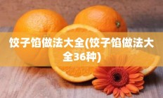 饺子馅做法大全(饺子馅做法大全36种)