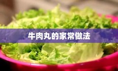 牛肉丸的家常做法