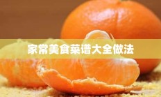 家常美食菜谱大全做法