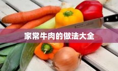 家常牛肉的做法大全