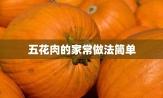 五花肉的家常做法简单