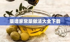 菜谱家常菜做法大全下载