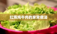 红烧炖牛肉的家常做法