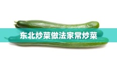 东北炒菜做法家常炒菜