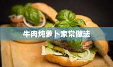 牛肉炖萝卜家常做法