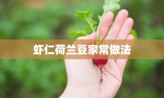 虾仁荷兰豆家常做法