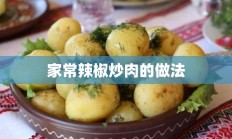 家常辣椒炒肉的做法