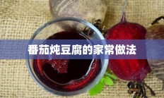 番茄炖豆腐的家常做法