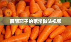 糖醋茄子的家常做法视频