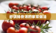 砂锅排骨汤的家常做法