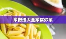 家做法大全家常炒菜